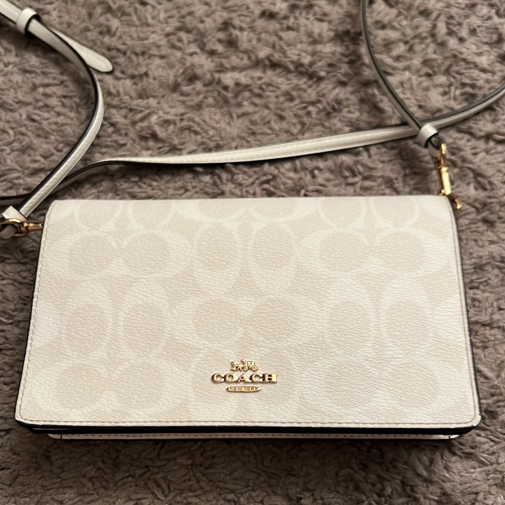 Coach crossbody bag white